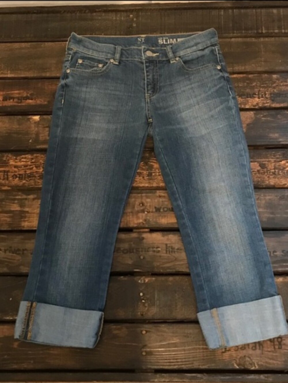 NY&C Low Rise Slim Crop Jeans